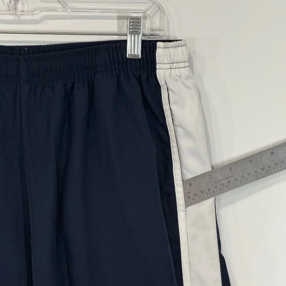Nike Track Pants Boys XL Navy Blue White Swoosh Side Stripe Athletic Sporty Y2K